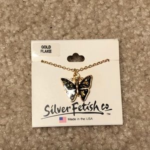 Butterfly gold necklace